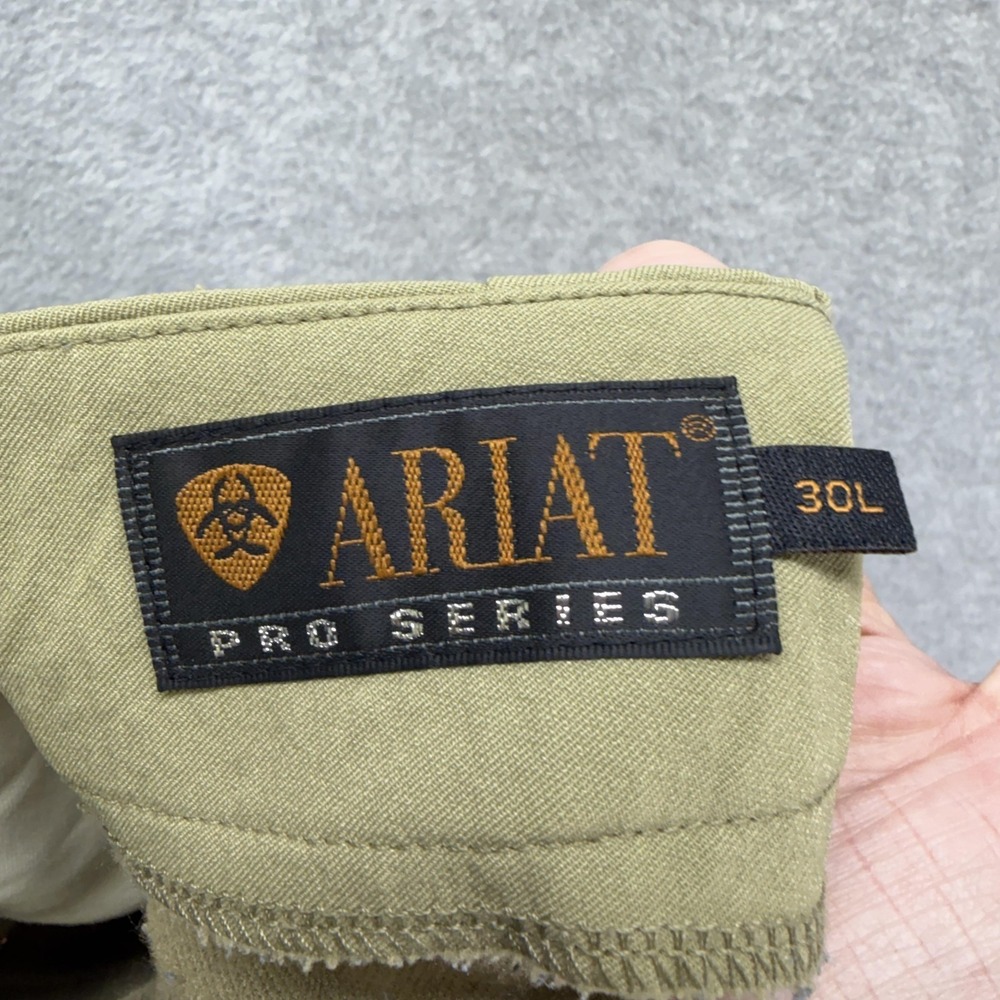 Ariat Pro Series Breeches Womens 30x27 Beige Riding Khakis Stretch Equestrian - Picture 8 of 9